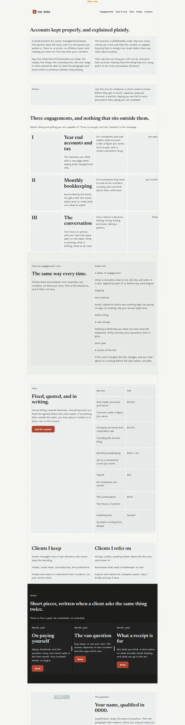 The Broadsheet design as it renders
