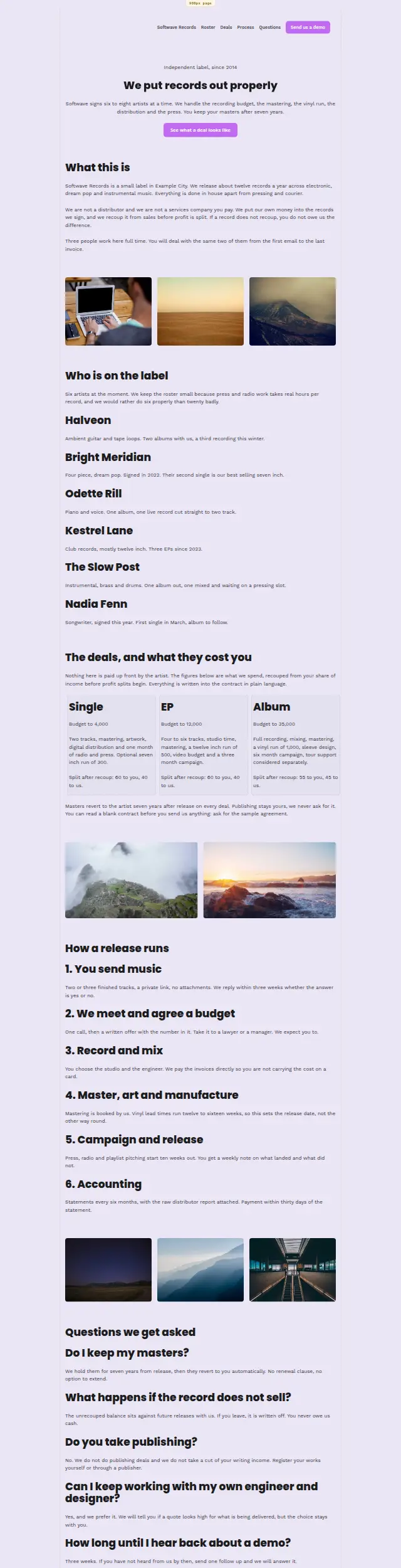 The Chrome design as it renders
