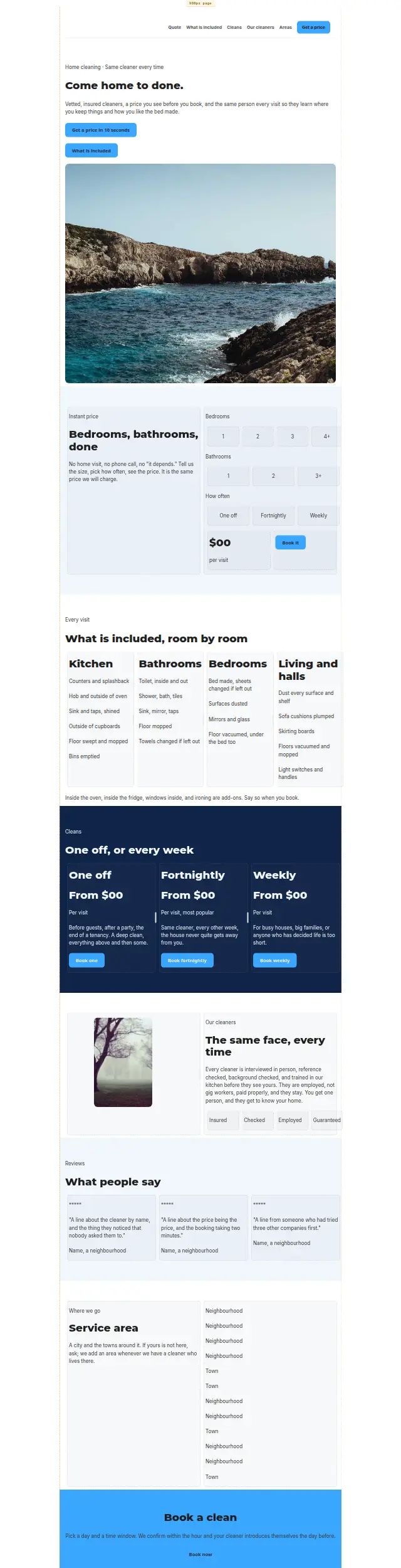 The Spotless design as it renders